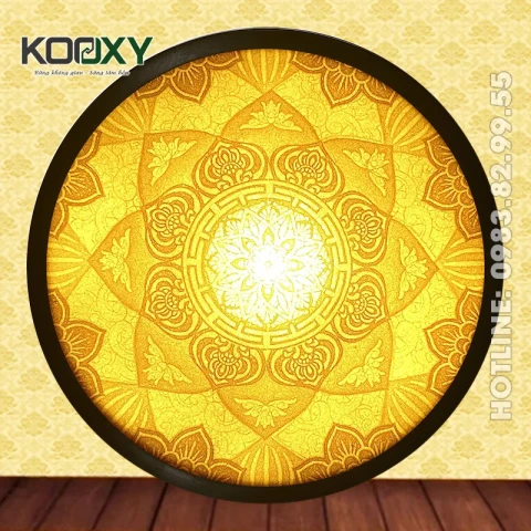 Tranh Trúc Chỉ Mandala Tròn Mẫu AMansen01